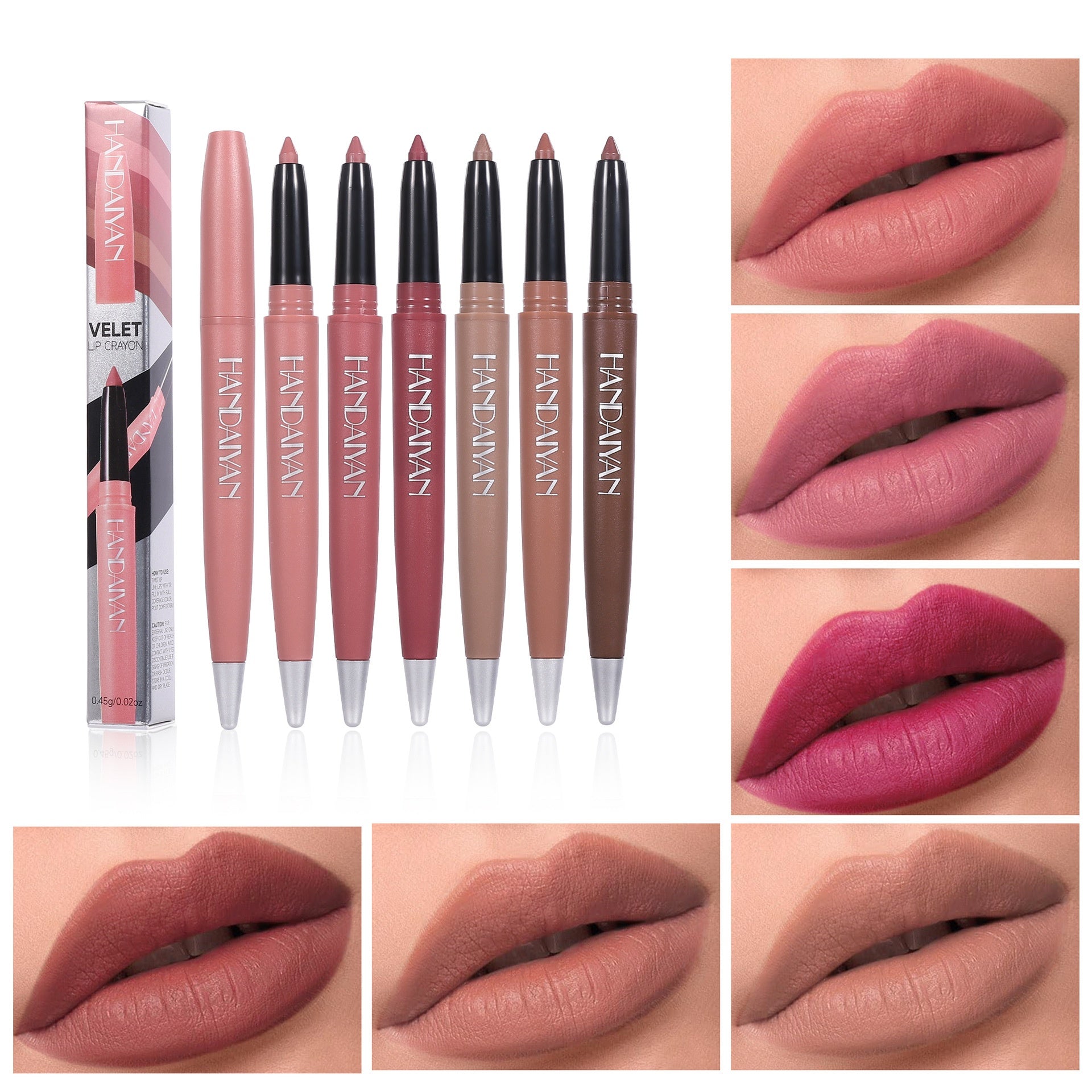 Makeup Matte Lip Liner Lipstick6 Colors Single Handaiyan Lipstick
