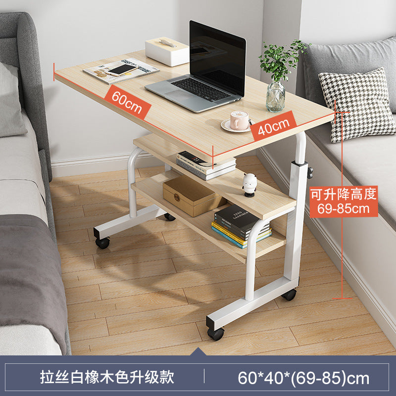Bedside Table Movable Computer Desktop Table for Ultimate Convenience