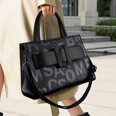 Handbag Large Capacity Totes Women Retro Trends Letter Graphic Women Handbag Shoulder