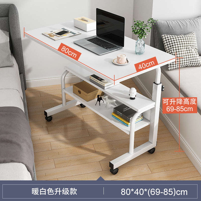 Bedside Table Movable Computer Desktop Table for Ultimate Convenience