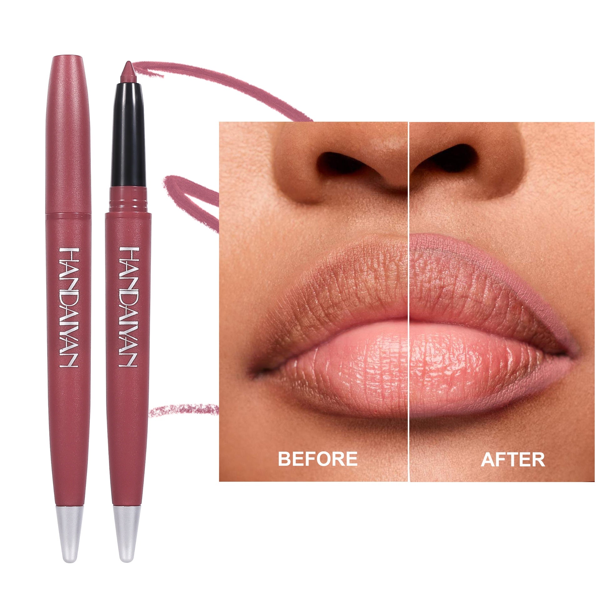 Makeup Matte Lip Liner Lipstick6 Colors Single Handaiyan Lipstick