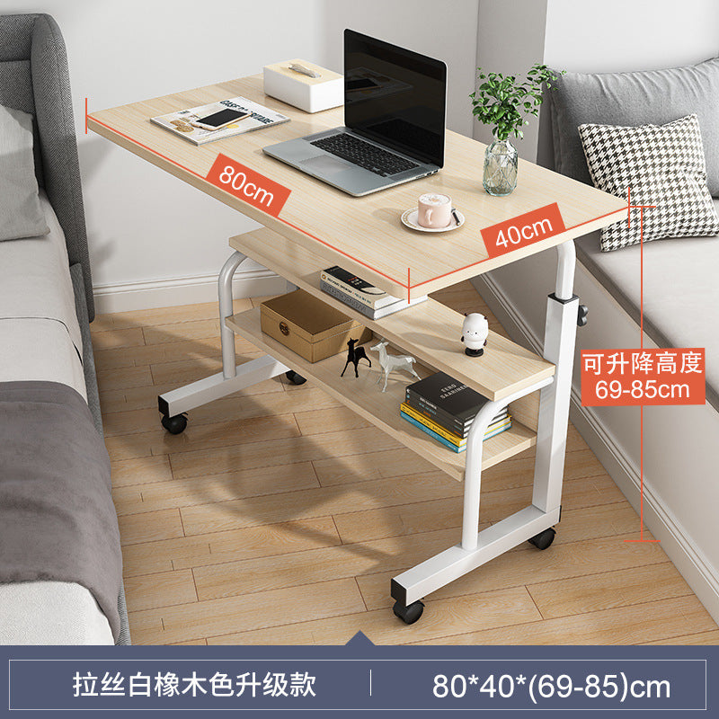 Bedside Table Movable Computer Desktop Table for Ultimate Convenience
