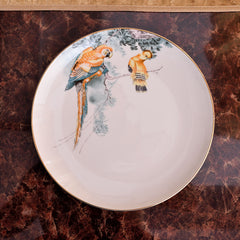 Continental Cuisine Tableware Steak Plate Equatorial Jungle Moving Ceramic Western Plate Coffee Set Model Room Club