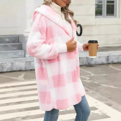 Fashion Special Women's Clothing Plaid Plush Coat - Jess Deals