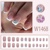 Medium-length French European And American Butterfly Fairy Dream Girl Fashion False Nail Stickers Finished Product24 Pieces Can Be Mixed Batch