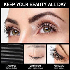Makeup Neutral Mascara Thick And Long Curling4 DWaterproof Liquid Fiber