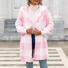 Fashion Special Women's Clothing Plaid Plush Coat - Jess Deals