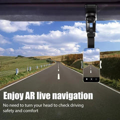 Car Phone Holder, Multifunctional 360 Degree Rotating Rearview Mirror, Seat Clip Holder, 4.0-6.1 Inch Mobile GPS Holder - Jess Deals