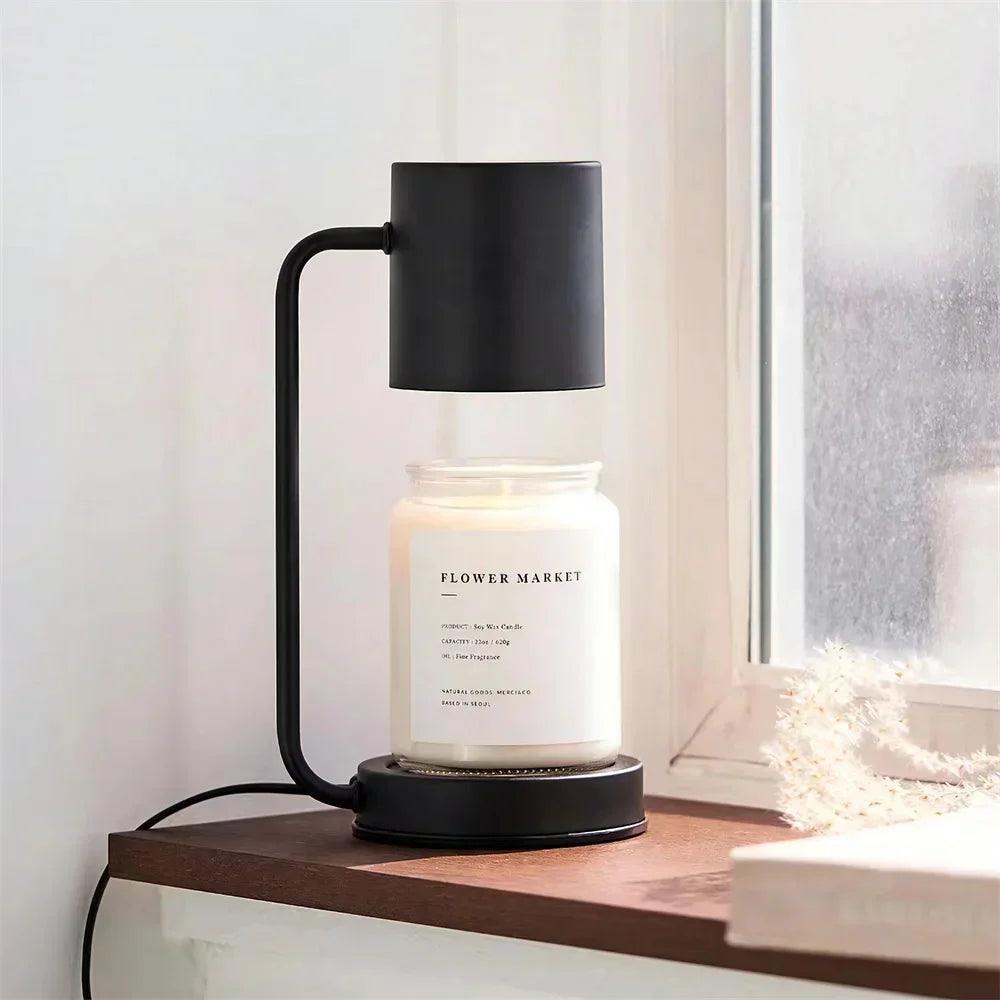 Modern Candle Warmer Table Light Metal Wax Burner Dimmable Candle Table Lamp Desk Lamp for Bedroom Living Room Atmosphere light