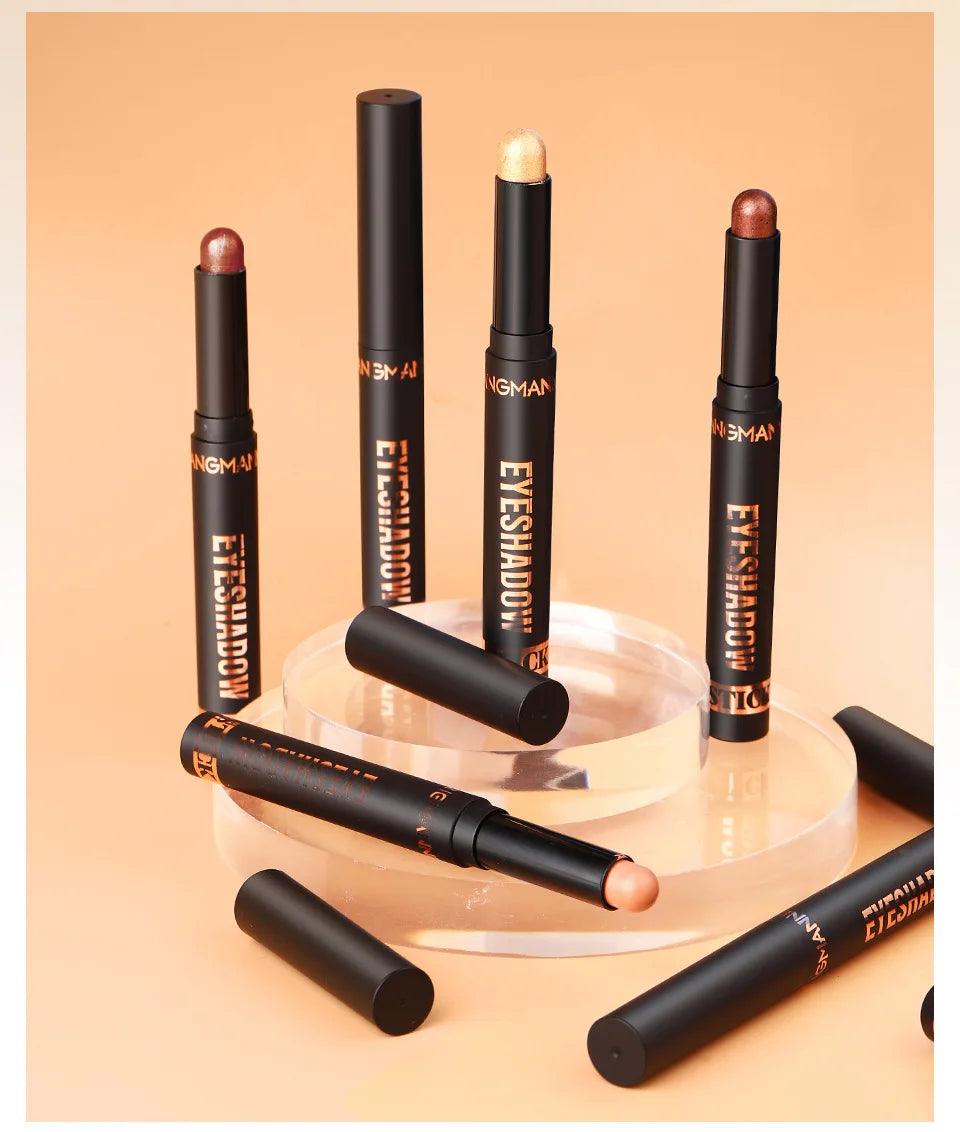 LANGMANNI 16 color pearl eyeshadow stick waterproof long lasting color eyeshadow Face Highlight