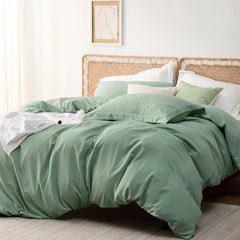 Bedsure Duvet Cover - Polyester & Rayon Derived from Bamboo Cooling Duvet Cover Set, 1 Duvet Cover  & 2 Pillow Shams