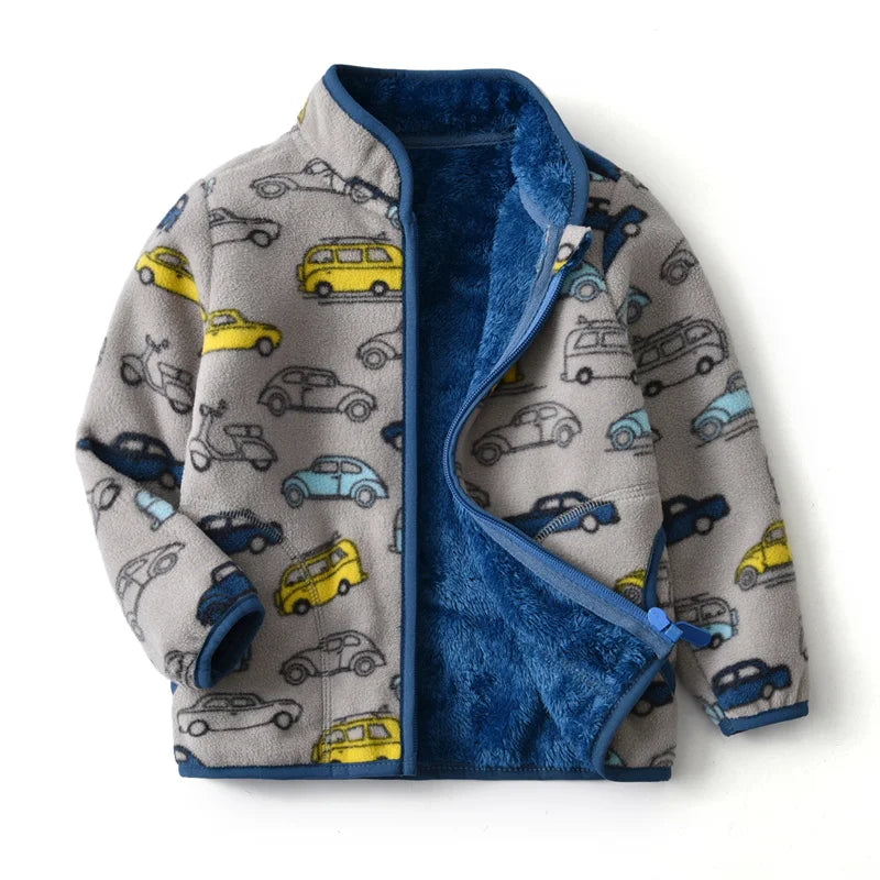 2-8T  Children Clothing for Boys Girls Winter Fleece Jackets