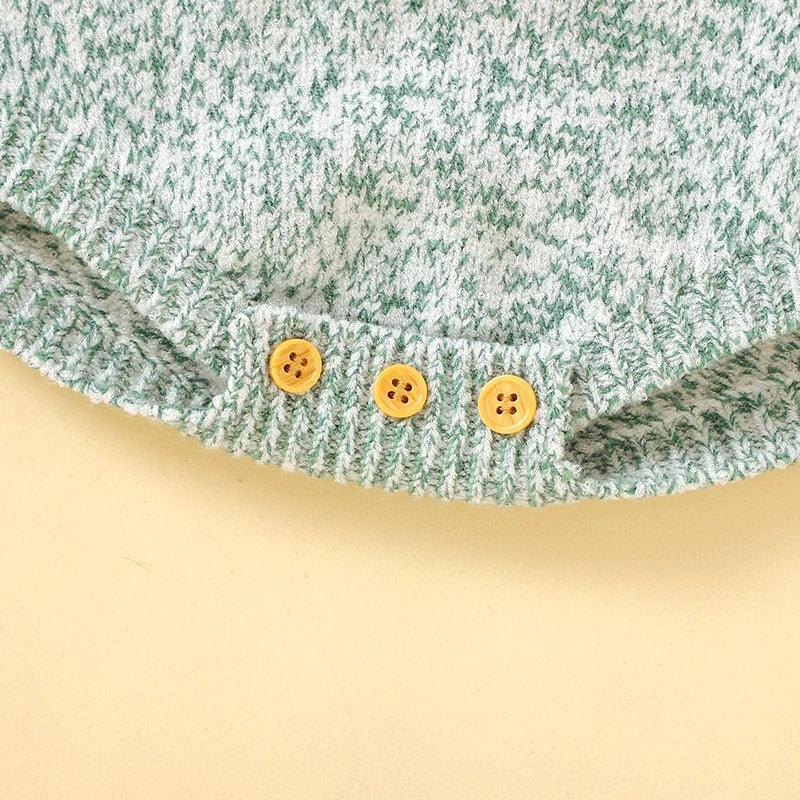 Baby Boys Girls Bodysuits Long Sleeve Knitted Newborn Netural Spring Autumn Winter Onesie Jumpsuits 0-18m Toddler Infant Clothes