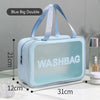 Large Capacity Waterproof Transparent Travel Cosmetic Bag - Portable and Organized Storage for Makeup and Toiletries