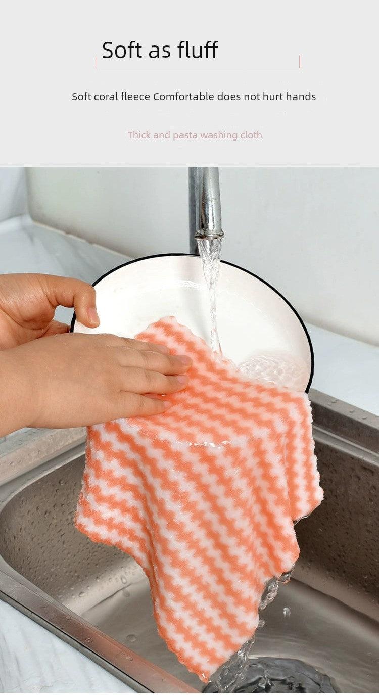 Oil-Free Kitchen Supplies Cleaning Dishcloth - Jess Deals