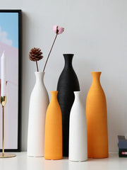Simple Modern Black White Ceramic Vase