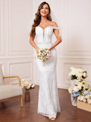 Mgiacy V-neck lace belt fishtail dress Evening gown Ball dress Party dress Bridesmaid dress - Jess Deals