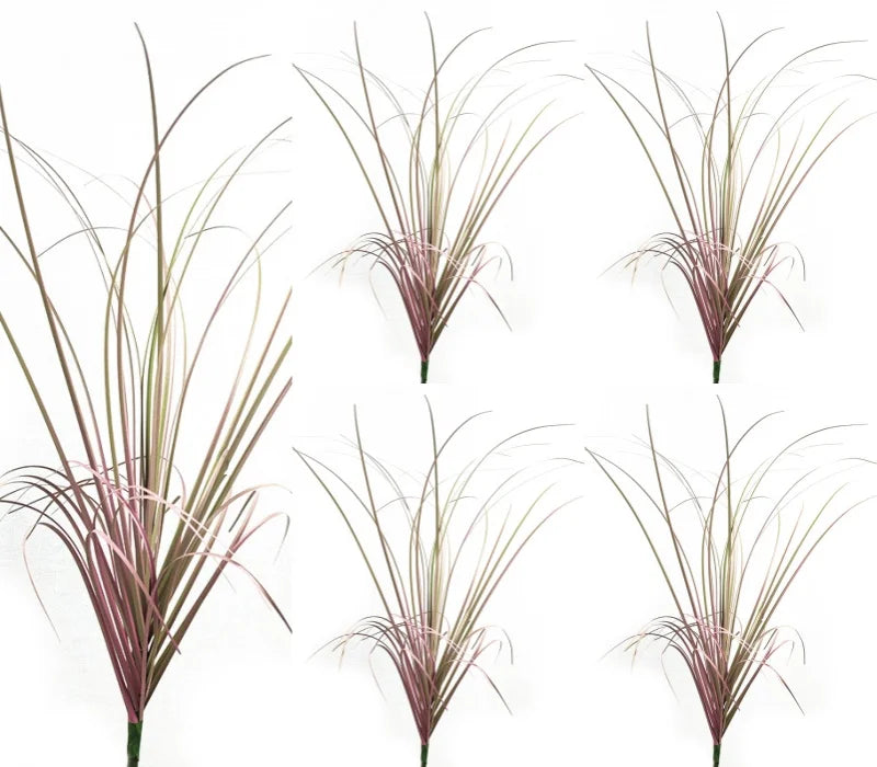 Simulated Small Grass Bushes for Decorating Fake Grasslands Simulating Reeds Onion Grass and Fake Green Plants Home Decoration