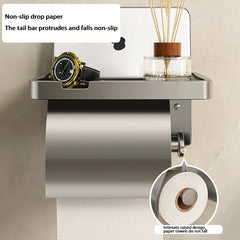 Bathroom Tissue Box Rack Tissue Paper Rack Phone Storage Shelf Wipes Dispenser Bathroom Toilet Wall Aromatherapy Paper Tray