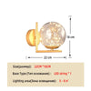 Wall Lamp Bedroom Postmodern Living Room Creative Corridor Nordic Stairs Crystal Glass Aisle Room Lamps Wall Decor Living Room