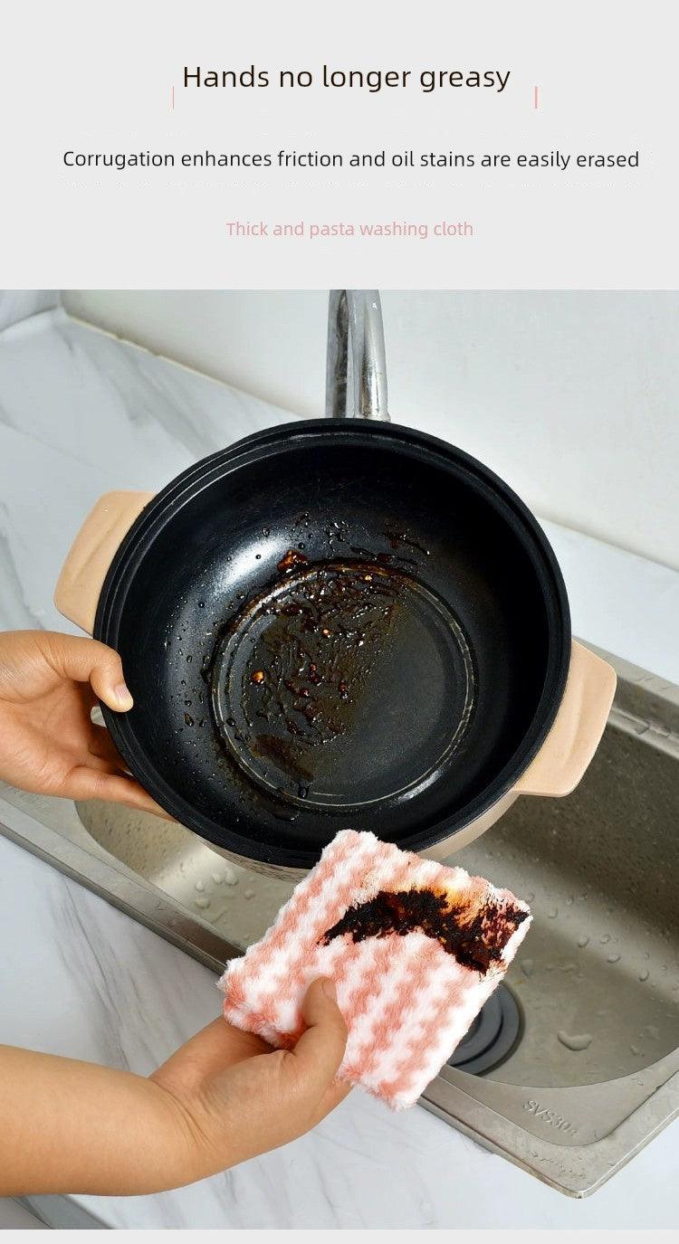 Oil-Free Kitchen Supplies Cleaning Dishcloth - Jess Deals