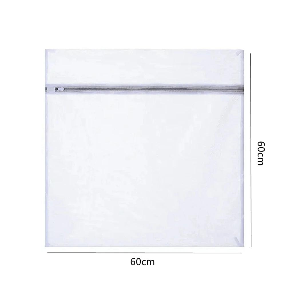 White Durable Large Washing Laundry Bag Mesh Organizer Net Dirty Bra Socks Underwear Shoe Storag Wash Machine Cover Clothes - Jess Deals
