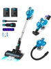 INSE S6P PRO Cordless Vacuum Cleaner 23Kpa 265W Brushless Motor Stick Vacuum, 40 Mins Runtime 2Sets 2500mAh Rechargeable Battery - Jess Deals