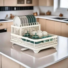 Dish Drying Rack Kitchen Adjustable Stainless Steel Cutting Board Organizer Dish Bowl Drainer Storage Rack Kitchen Tools