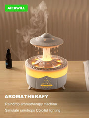 Aierwill ufo Air Humidifier Ultrasonic Aromatherapy Diffusers Mist Maker Fragrance Essential Oil Aroma Difusser Remote control