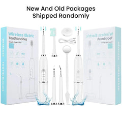 Ultrasonic Electric Toothbrushes Sonic Waterproof USB Charger Tooth Brushes Replacement Timer Dental Calculus Remover - Jess Deals