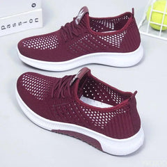 Women Flat Casual Shoes Fashion Breathable Mesh Vulcanized Shoes Women Sneakers - Jess Deals