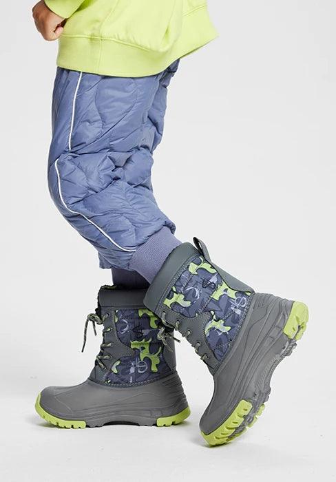 HOBIBEAR Boys Snow Boots with Insulation for Cold Weather Non-Slip Winter Shoes Lace-Up Waterproof Winter Boots - Jess Deals
