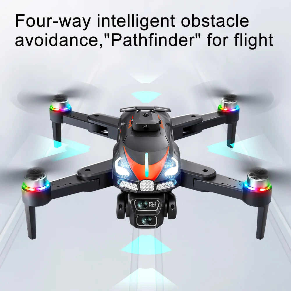 Xiaomi V192 8k Hd Dual Camera Brushless Drone Optical Flow Positioning Folding Avoiding Obstacle Remote Control Aircraft 10000m