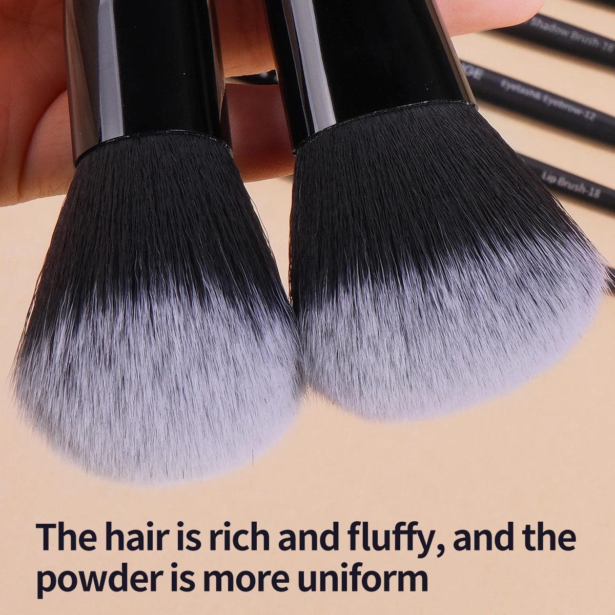 MAANGE Professional Makeup Tools Kit 30PCS Foundation Makeup Brush Set 15PCS Makeup Sponge Removal Puff Cleaning Bowl for Travel - Jess Deals