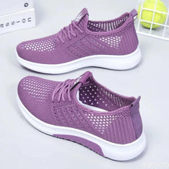 Women Flat Casual Shoes Fashion Breathable Mesh Vulcanized Shoes Women Sneakers - Jess Deals