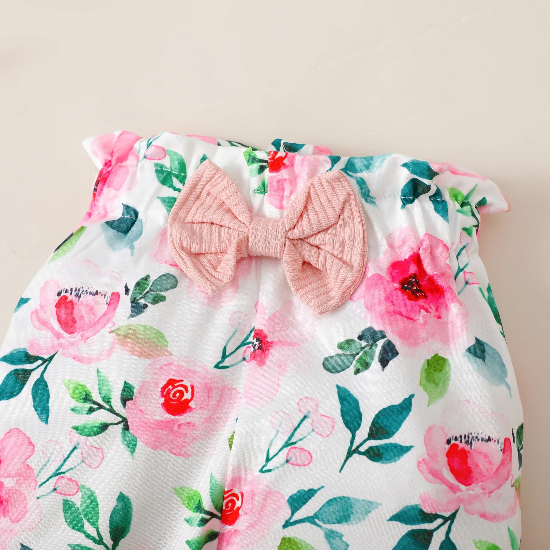 3PCS Baby Girl Clothes Set Long Sleeve Romper Top+Flowers Pant+Headband Spring&Autumn Lovely Outfit for Toddler Girl 0-18 Months - Jess Deals