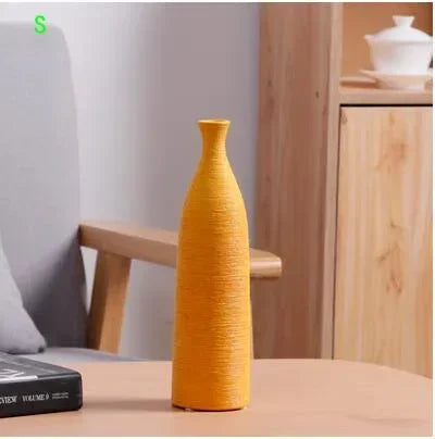 Simple Modern Black White Ceramic Vase