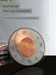 Luxury Wall Clock Living Room Noiseless Modern Quartz Wall Clock