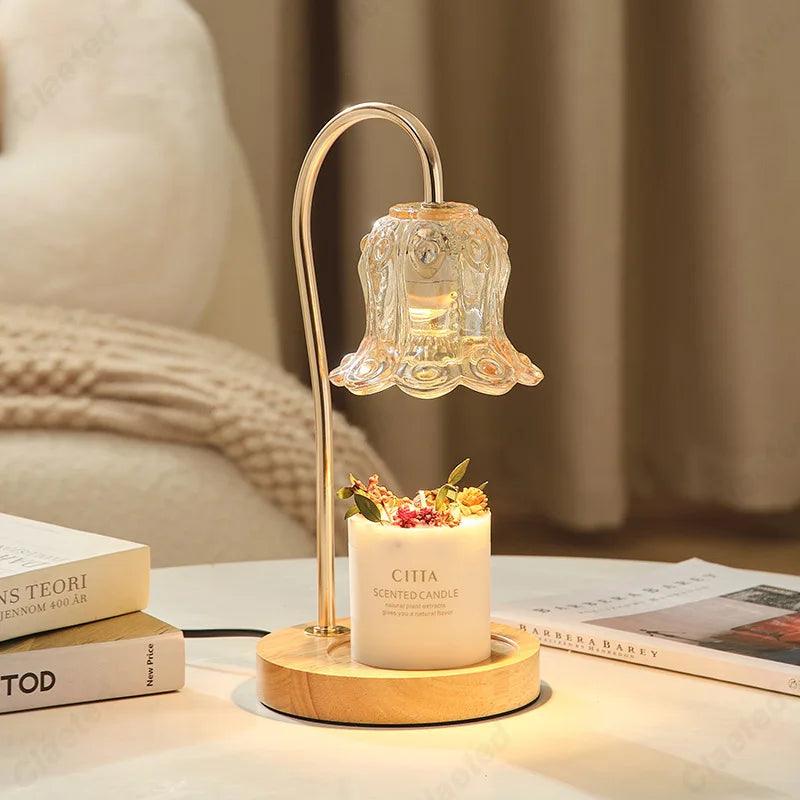 Creative New Aromatherapy Wax Melting Lamp with Adjustable Brightness and Timed Bedroom Headboard Atmosphere Decoration - Jess Deals