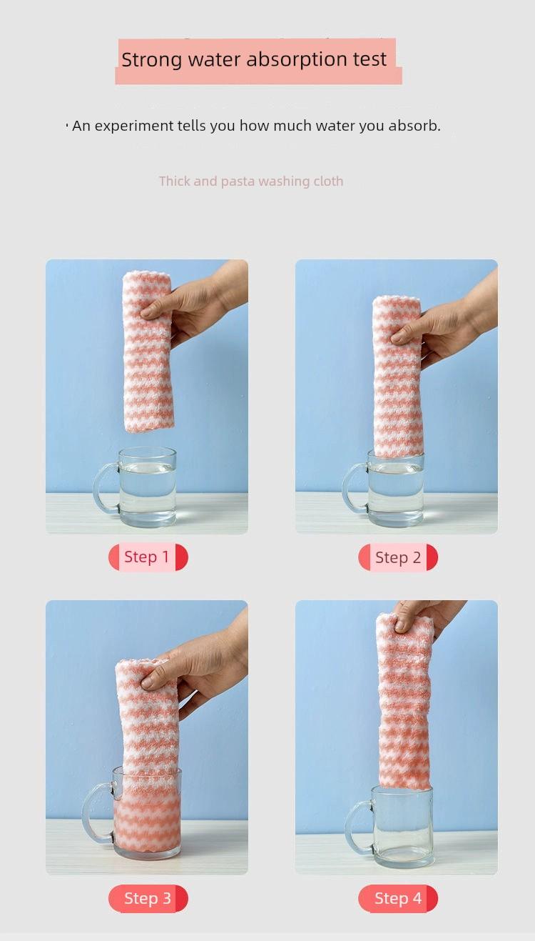 Oil-Free Kitchen Supplies Cleaning Dishcloth - Jess Deals