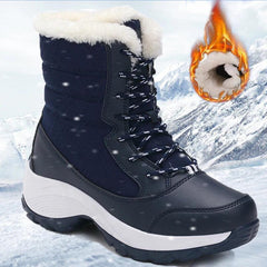 Women's Boots Snow Soft Shoes Women Platform Ladies Shoes Fashion Mid High Boots Plus Size Winter Girls Boots Botas Mujer - Jess Deals