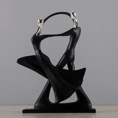 Nordic Art Dancing Couple Resin Figure Ornaments Figurines Home Decoration Accessories for Living Room Ornaments for Home Decor - Jess Deals