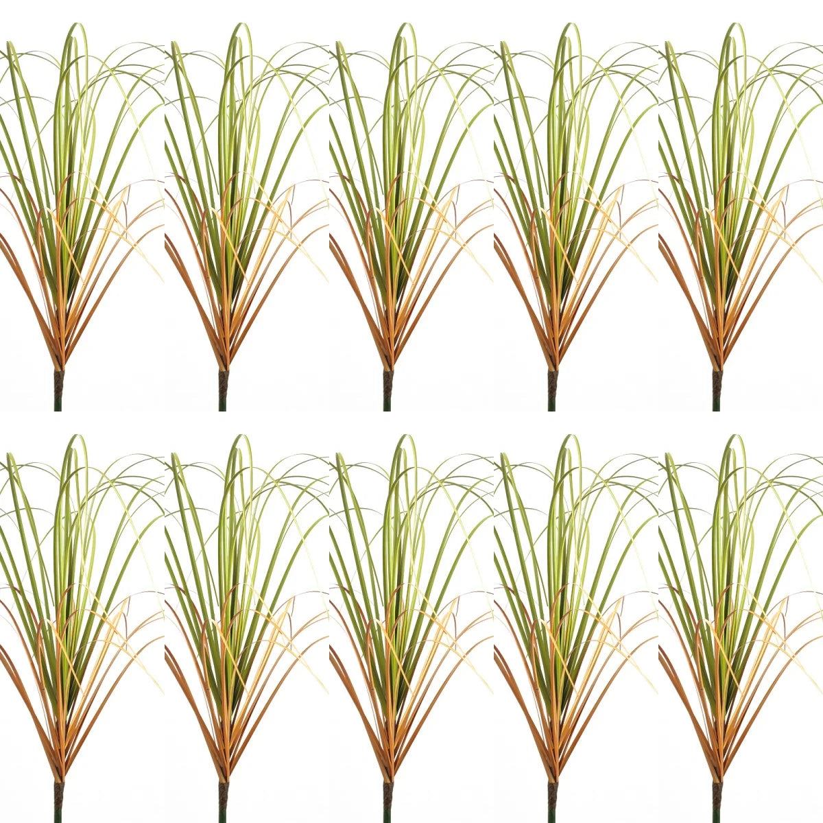 Simulated Small Grass Bushes for Decorating Fake Grasslands Simulating Reeds Onion Grass and Fake Green Plants Home Decoration