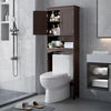 Maximize Bathroom Space with Over The Toilet Storage Cabinets Featuring Open and Adjustable Shelves