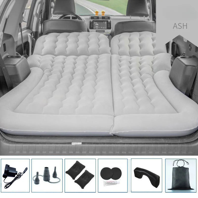 Portable Inflatable Camping Mattress With Pillows And air Pump Car Air Bed Mattress SUV Sleeping Pad