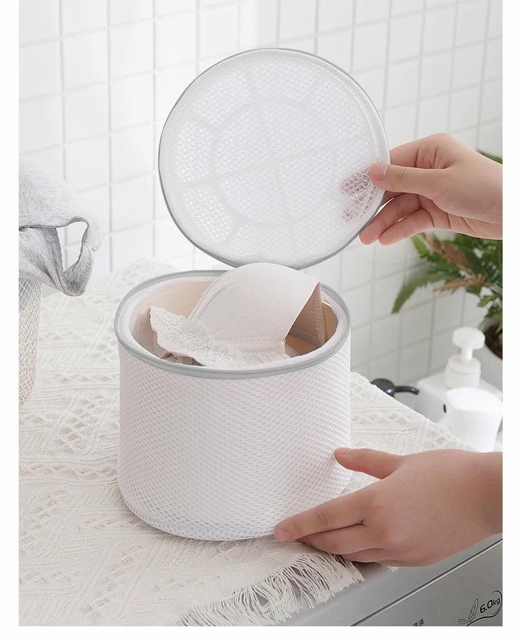 White Durable Large Washing Laundry Bag Mesh Organizer Net Dirty Bra Socks Underwear Shoe Storag Wash Machine Cover Clothes - Jess Deals