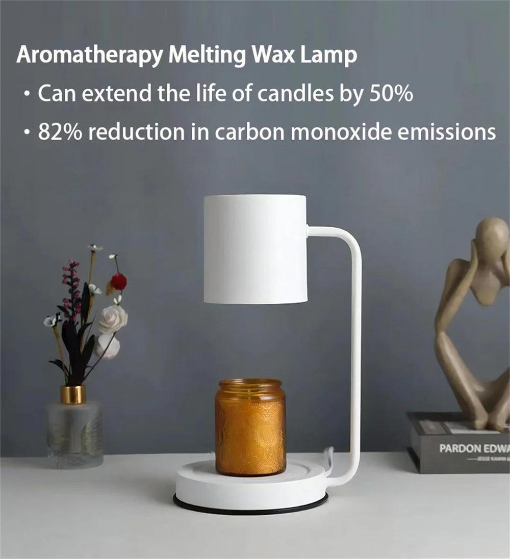 Modern Candle Warmer Table Light Metal Wax Burner Dimmable Candle Table Lamp Desk Lamp for Bedroom Living Room Atmosphere light