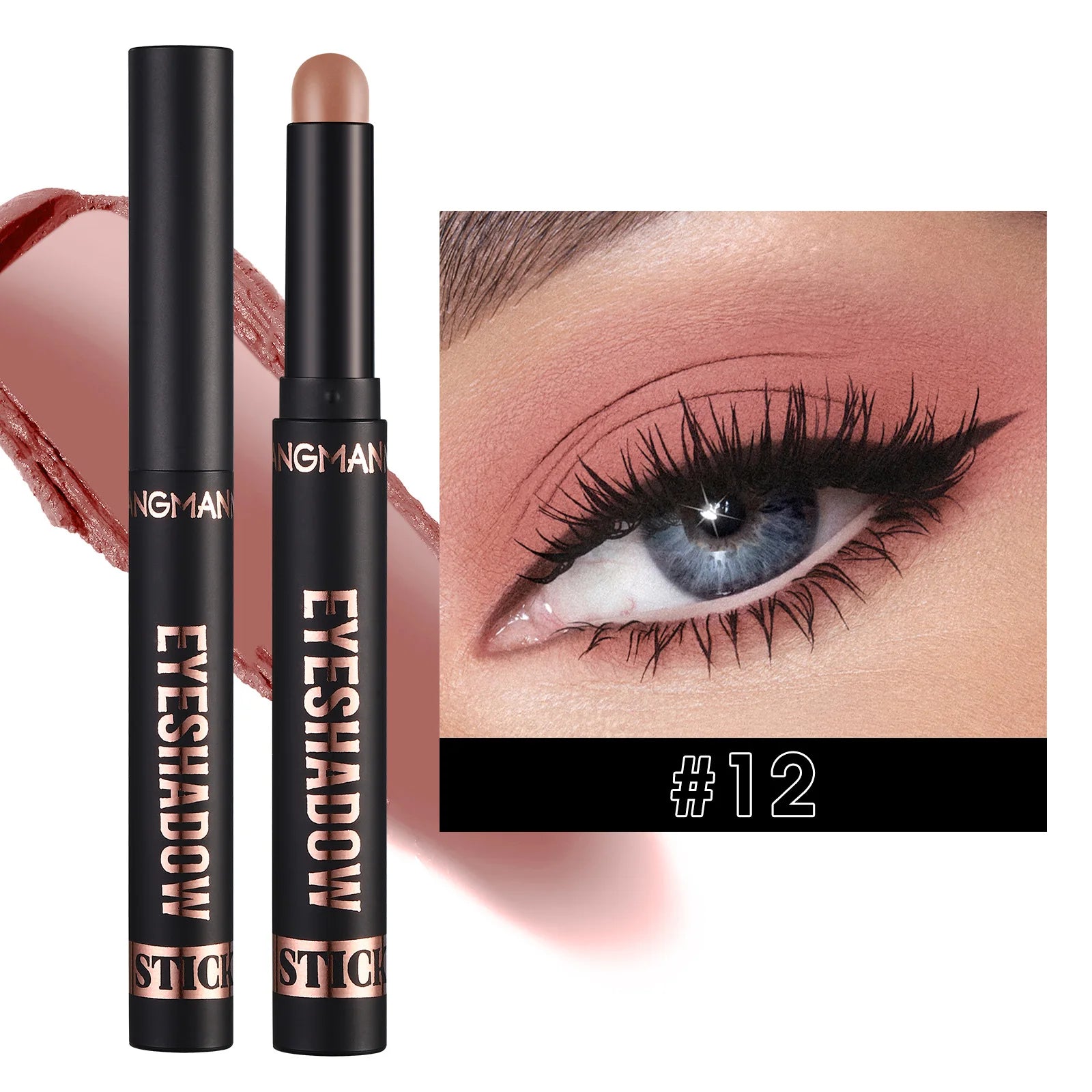 LANGMANNI 16 color pearl eyeshadow stick waterproof long lasting color eyeshadow Face Highlight