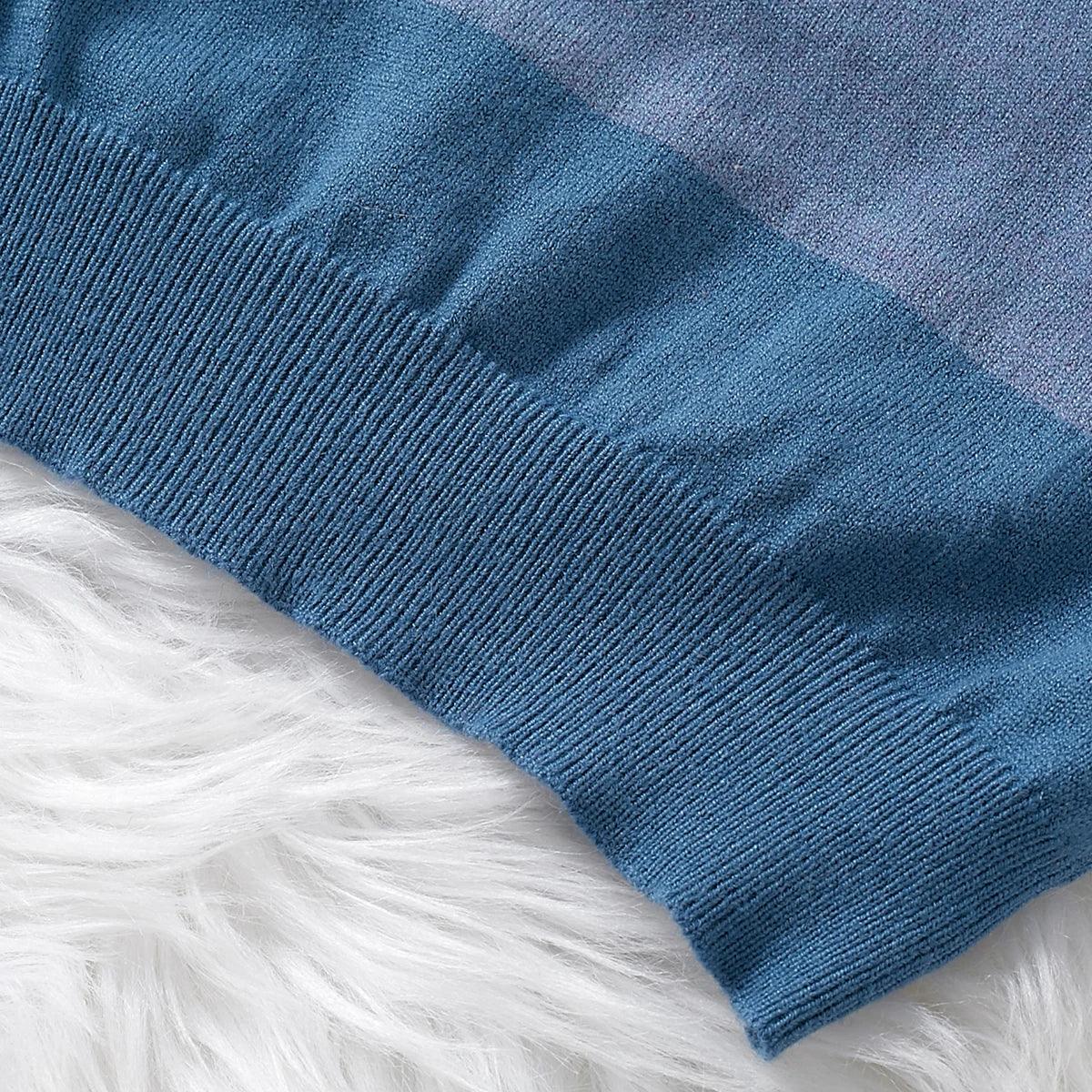 Toddler Boy Casual Stripe Colorblock Knit Sweater - Jess Deals