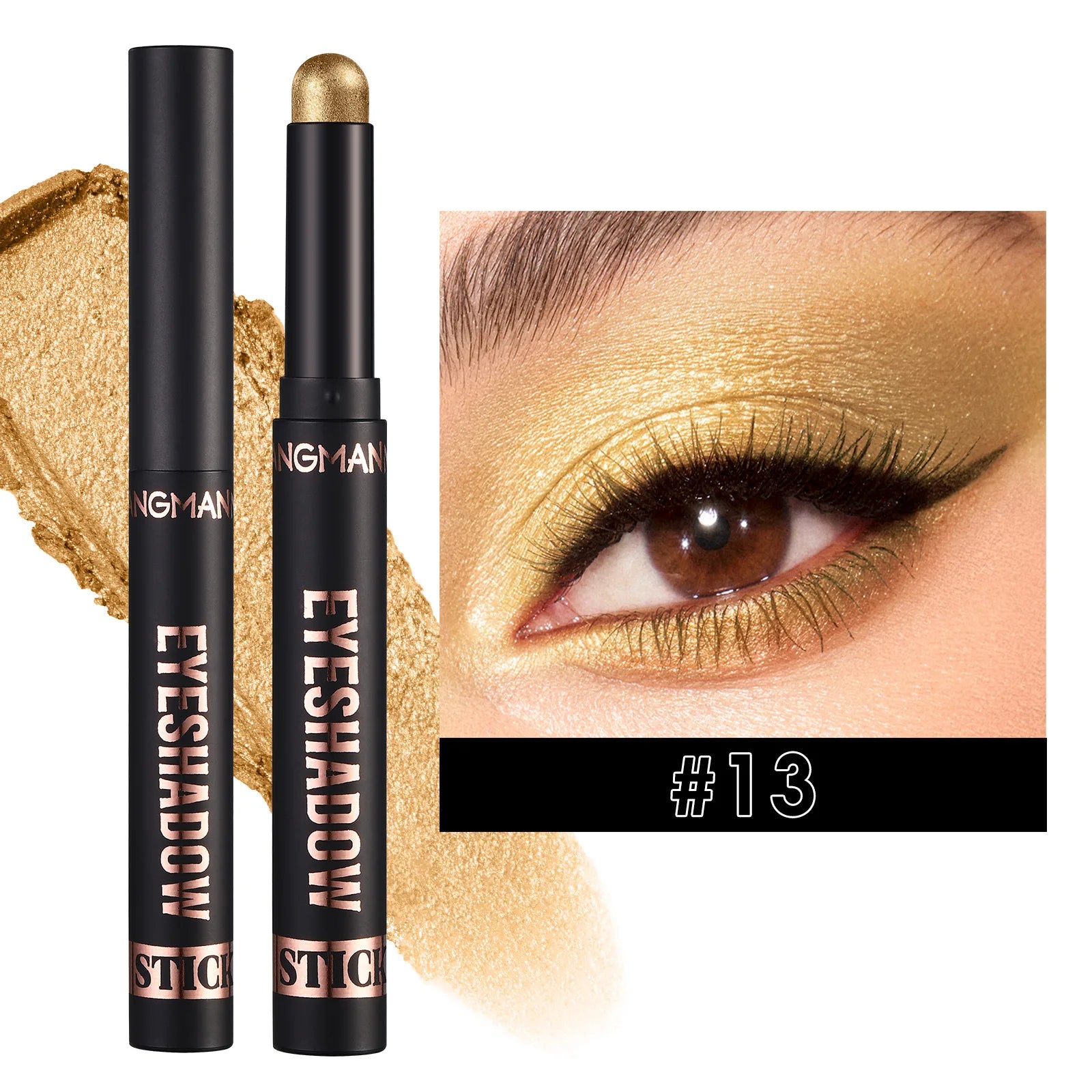 LANGMANNI 16 color pearl eyeshadow stick waterproof long lasting color eyeshadow Face Highlight